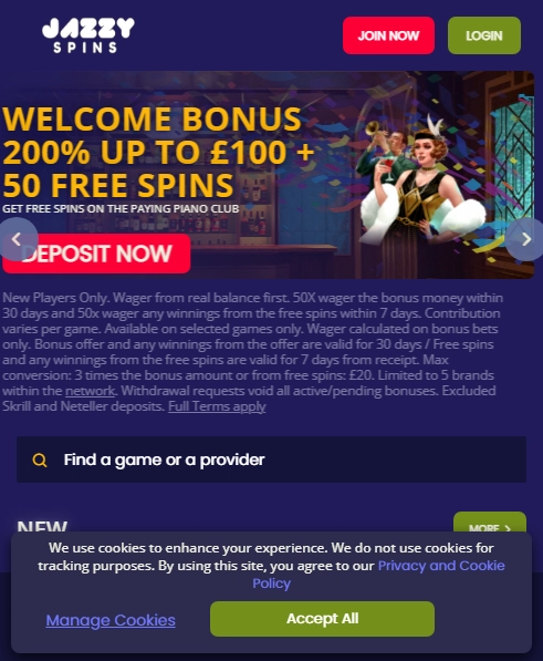 Jazzy Spins Casino
